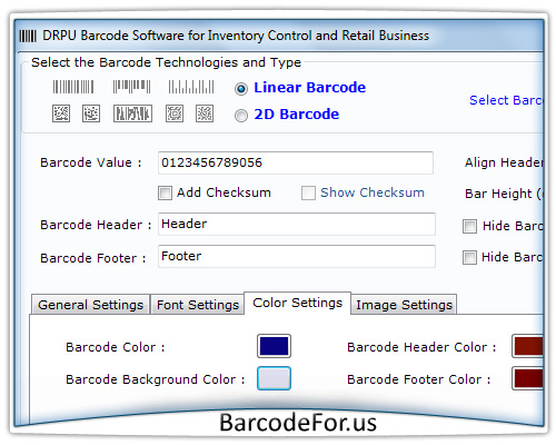 Barcode Generator for Inventory Control