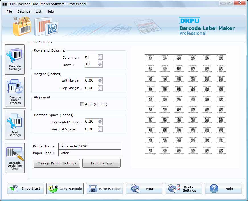 Print Settings