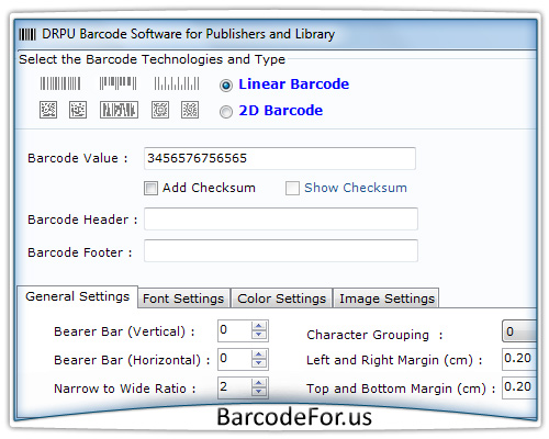 Barcode Generator for Publishing Industry