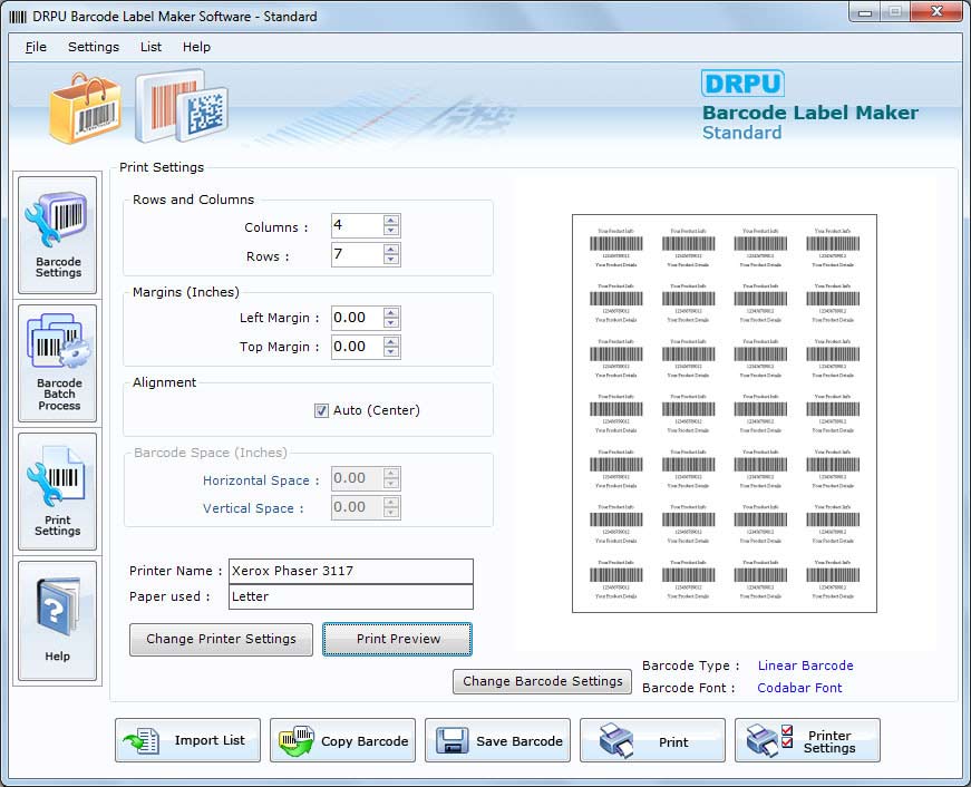 Print Settings