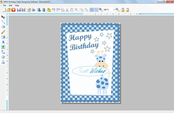 Birthday Cards Designing Software - Software Screenshot