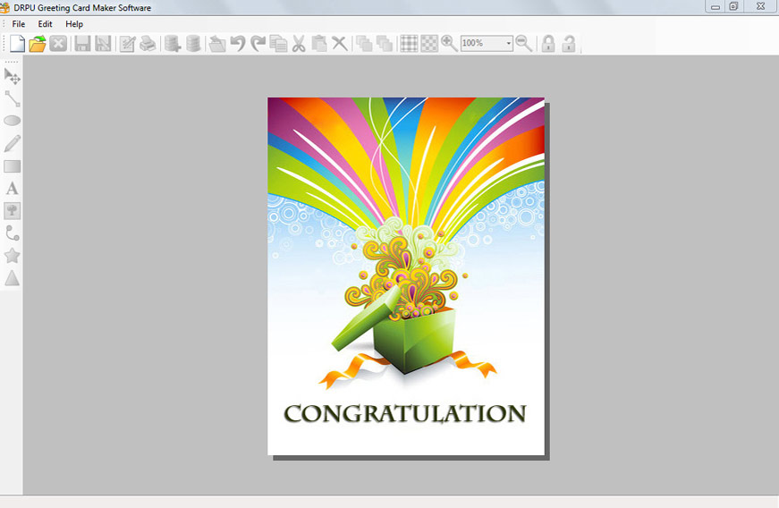 Greeting Card Maker Software - Software Screenshot