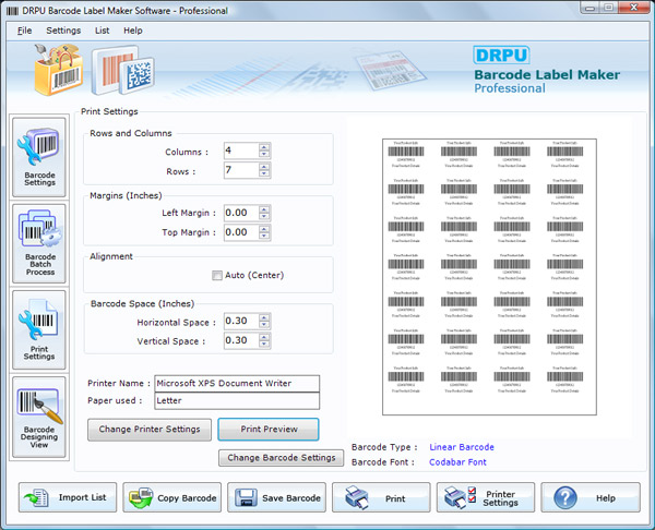 Print Settings