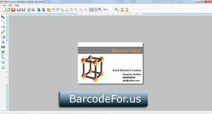 Screenshot of Business Card Maker