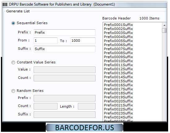 Publishing Industry Barcode Generator