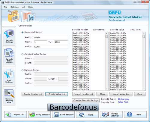 Barcodes Generator