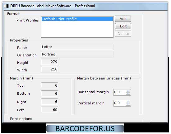 Screenshot of Barcode-2D