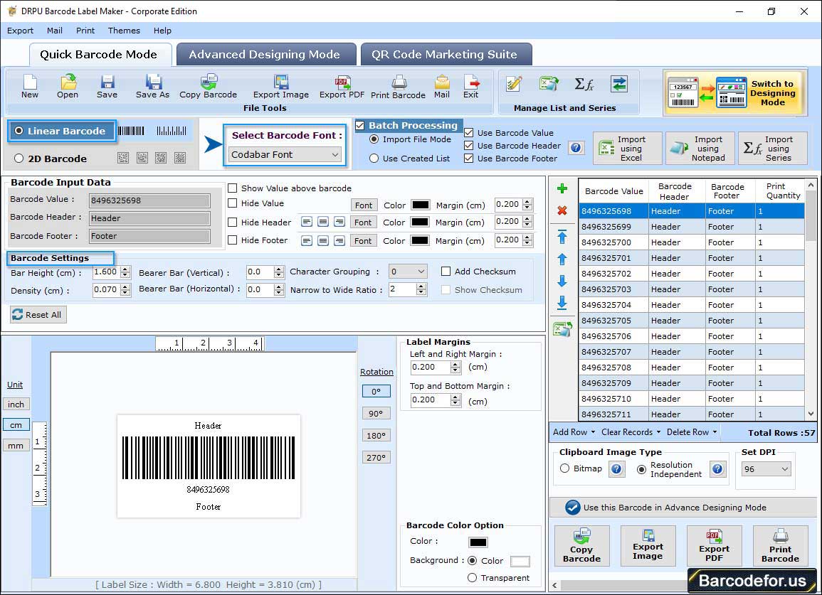 Barcode Generator - Corporate Edition