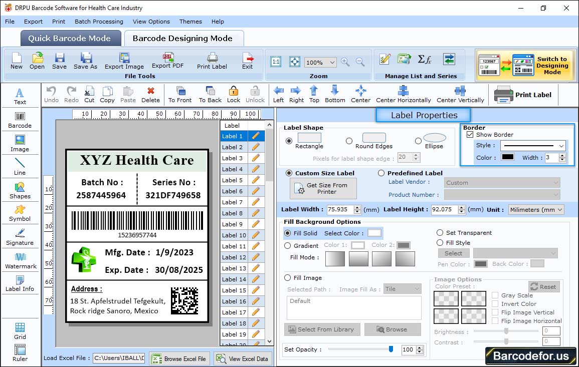 Barcode Generator for Healthcare Industry