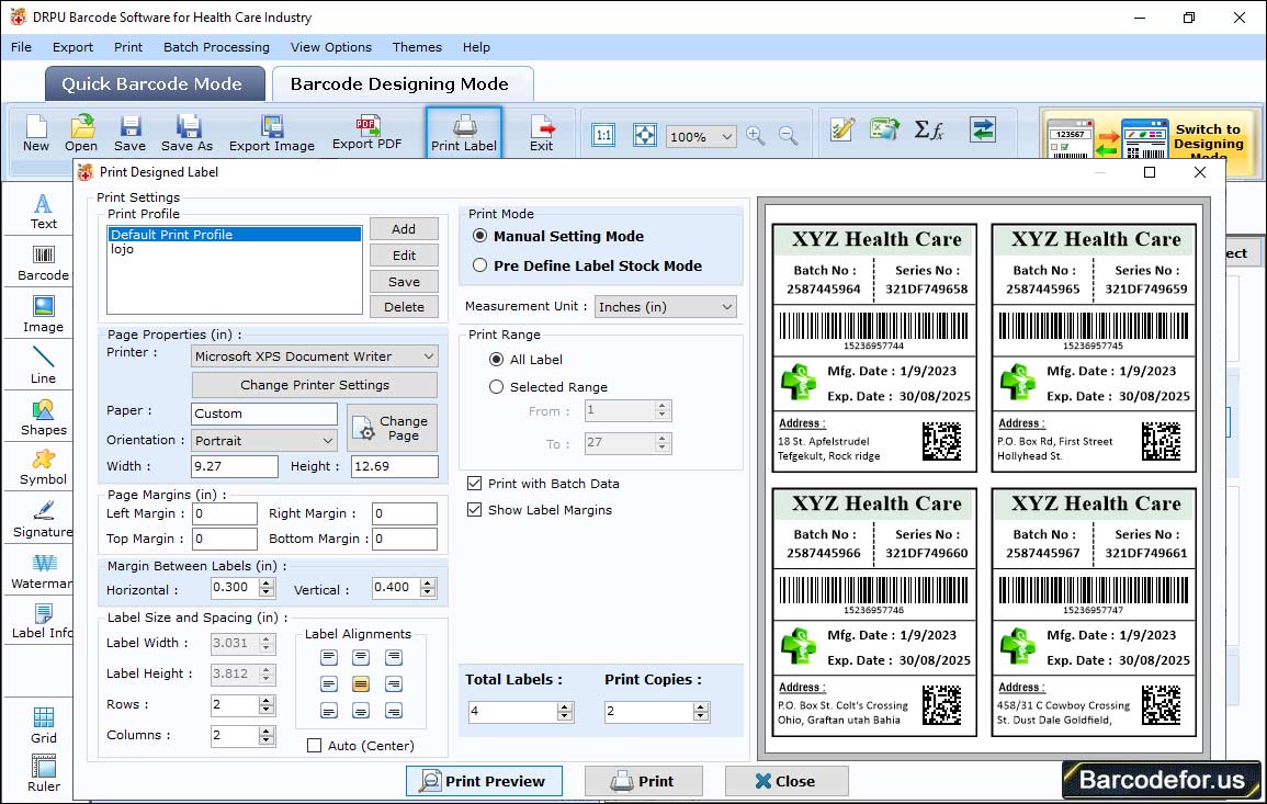 Print Settings