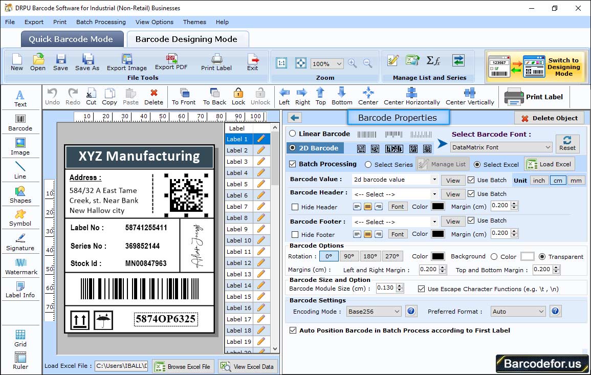 Barcode Properties