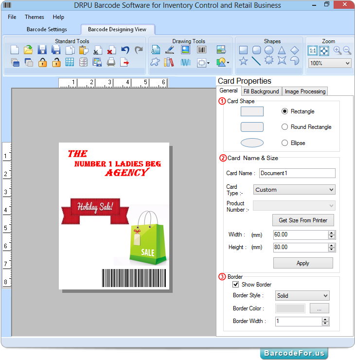 Barcode Generator for Inventory Control