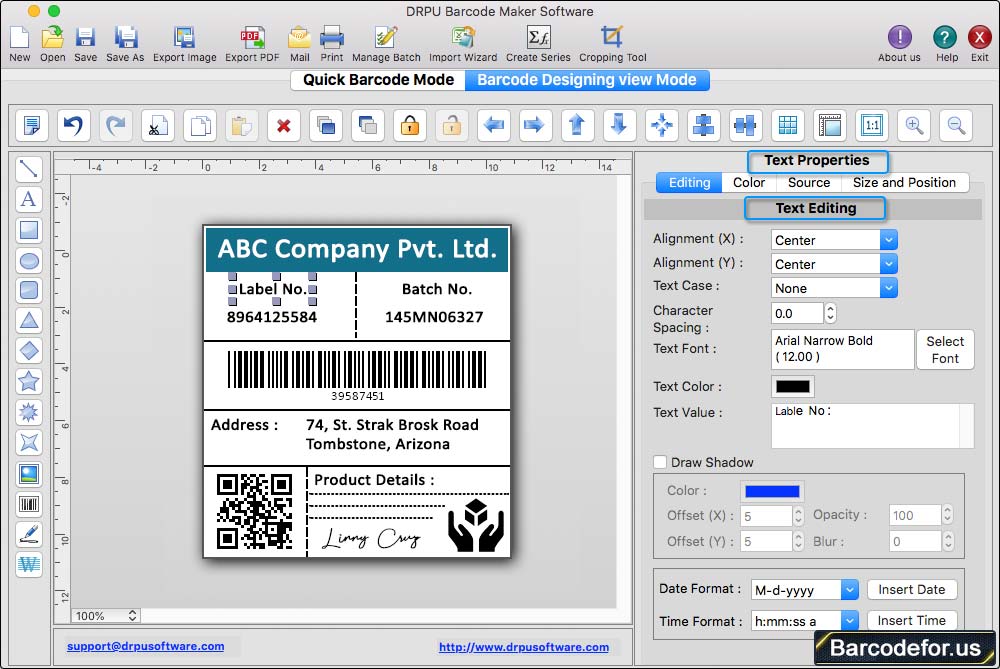 Barcode Generator for Mac