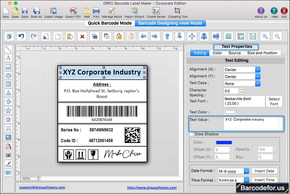 Mac Barcode Maker (Corporate Edition)