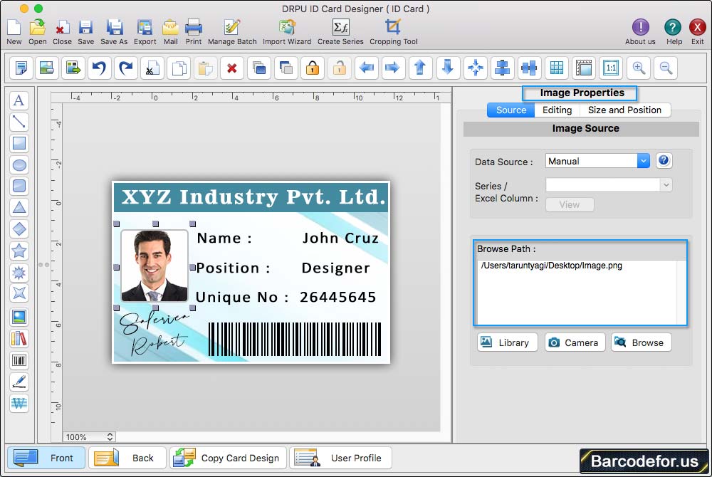 Mac ID Card Design Software