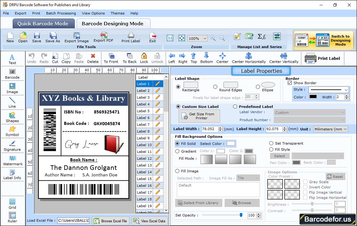 Barcode Generator for Publishing Industry