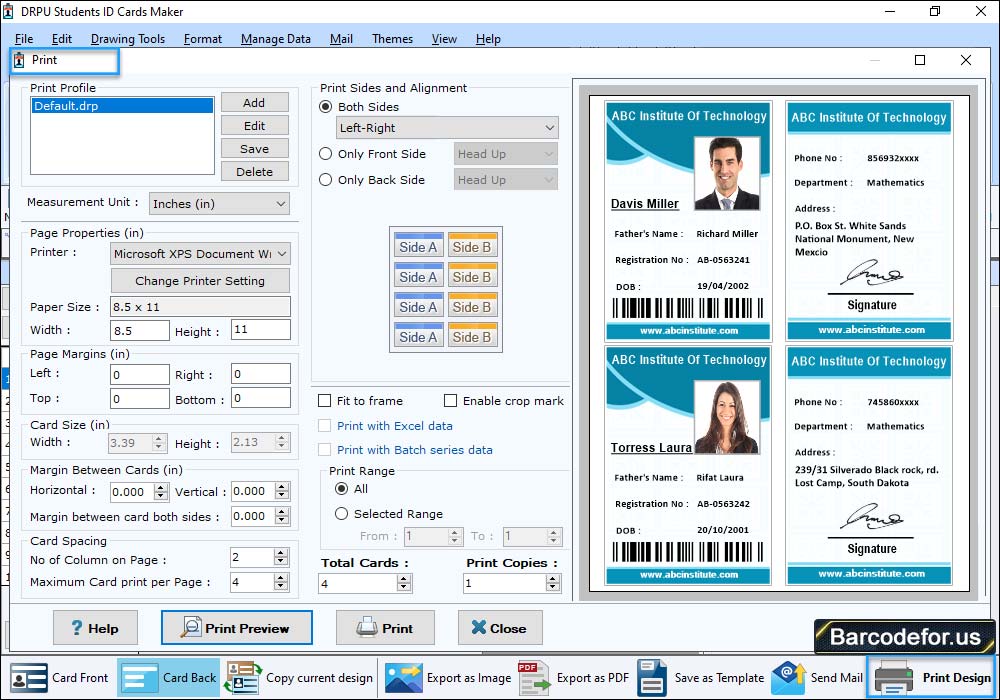 Print Designed ID Cards