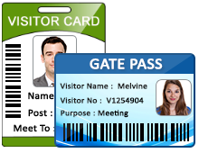 Visitors ID Gate Pass
