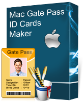 Mac Gate Pass ID Cards Maker Software